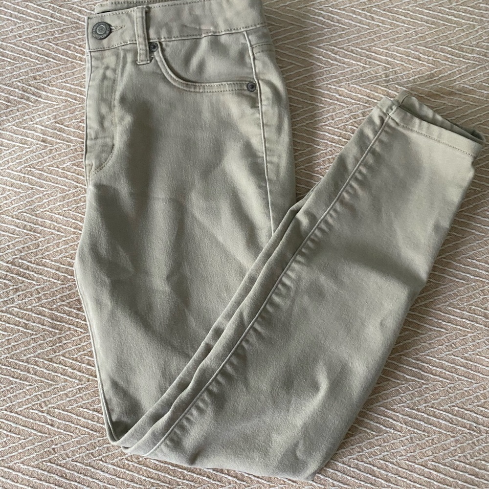 Khakis skinny-short pants